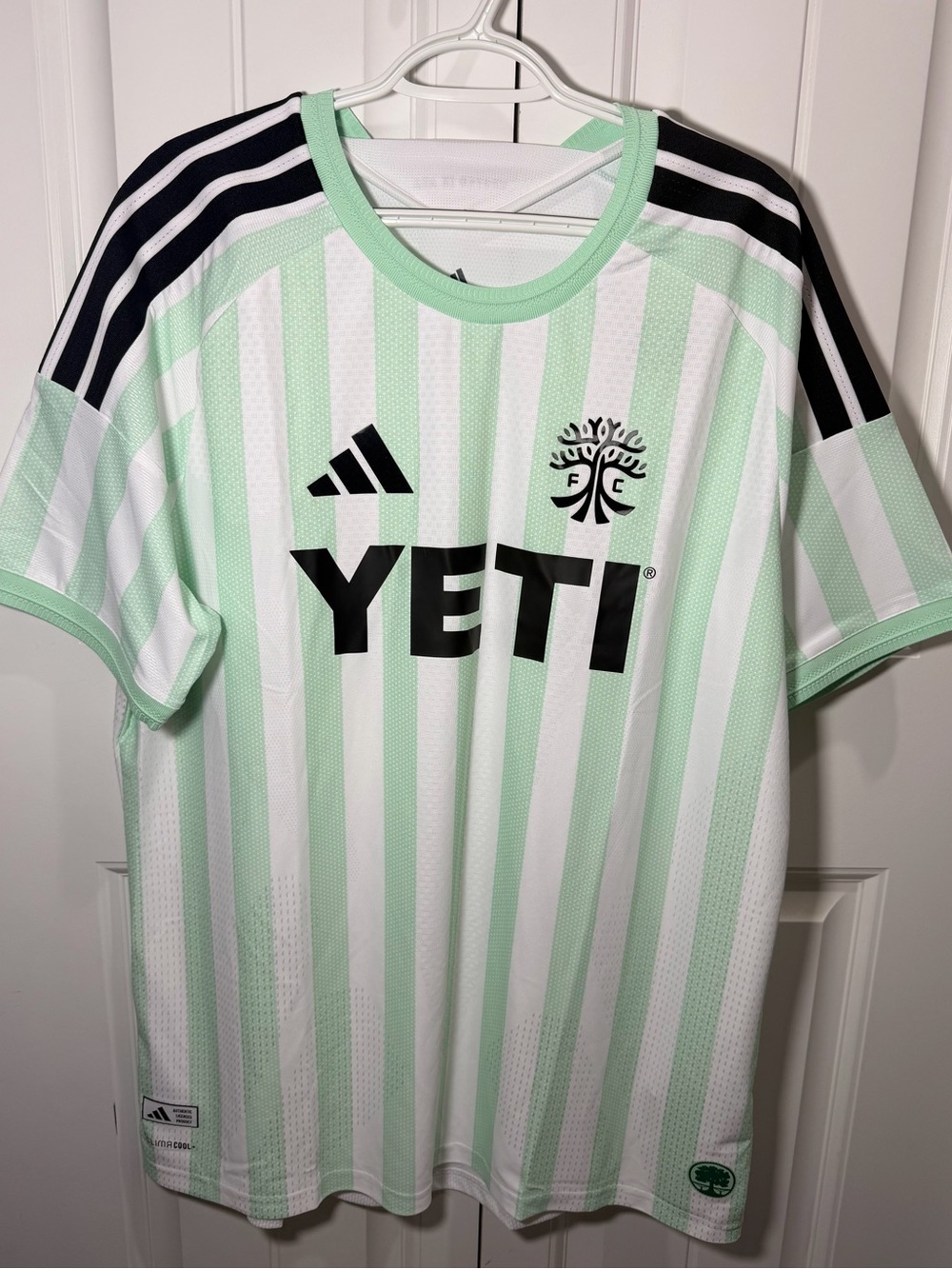 Adidas Austin FC Jersey Men’s XL Slim Fit MLS White Green NWT $150